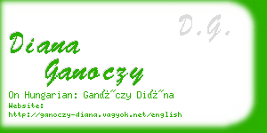 diana ganoczy business card
